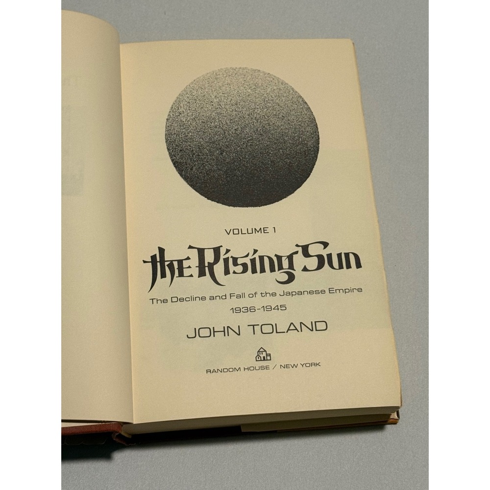 The Rising Sun John Toland 2 Vol Set Hardcover WWII Japanese Empire History 1970 - Picture 5 of 12